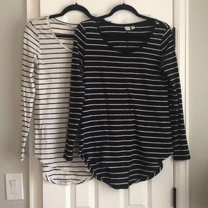 2 long sleeve BP tops
